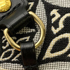 Louis Vuitton Tote Monogram Jacquard Neverfull MM Shoulder Bag Black — view 9