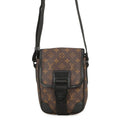 Louis Vuitton Shoulder Bag Monogram Macassar Messenger Black