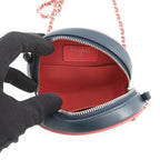 Chanel Chain Shoulder Bag Quilted CC Logo Round Lambskin — view 5