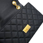 Chanel Chain Shoulder Bag Quilted 2.55 Mini Leather Black — view 9