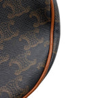 Celine Handbag Triomphe Heart Leather Bag Brown — view 7
