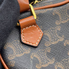 Celine Handbag Triomphe Heart Leather Bag Brown — view 8