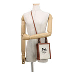 Celine Handbag Mini Vertical Cabas Carriage Canvas Leather Bag — view 5