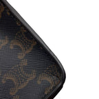 Celine Handbag Triomphe Mini Vertical Cover Leather Bag Brown — view 8