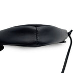 Celine Shoulder Bag Triangle Logo Leather Pochette Black White — view 8