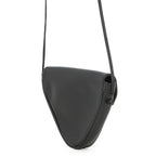 Celine Shoulder Bag Triangle Logo Leather Pochette Black White — view 2
