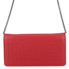 Bottega Veneta Chain Wallet Intrecciato Leather