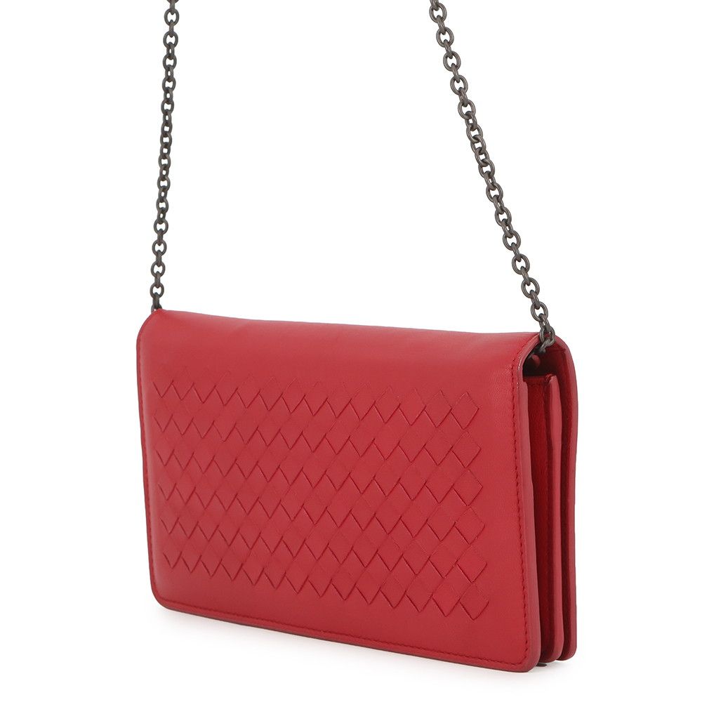 Bottega Veneta Chain Wallet Intrecciato Leather — view 2