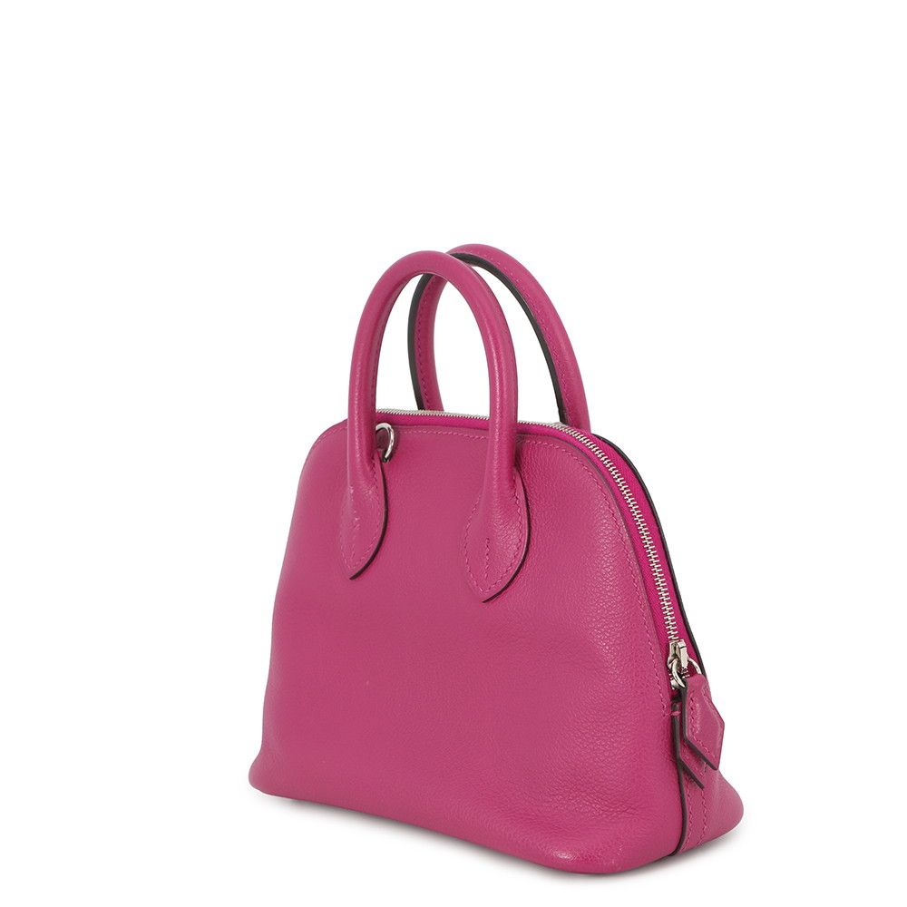 Hermes Bolide Mini Rose Purple Silver Evercolor 2-Way Handbag — view 2