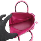 Hermes Bolide Mini Rose Purple Silver Evercolor 2-Way Handbag — view 6