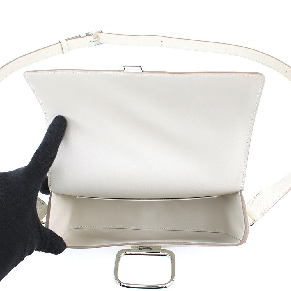 Hermes Della Cavalleria Elan Cles Silver Epsom Shoulder Bag — view 5