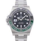 Rolex GMT Master II Automatic Watch SS Black Green Jblack Dial