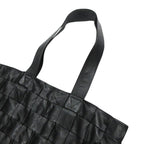 Bottega Veneta Leather Cassette Maxi Intrecciato Tote Black — view 5
