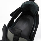 Hermes Giorno Sandals Shoes 42.5 Black Khaki Blue — view 6