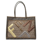 Fendi Zucca Zucchino Tote Pouch Brown Beige — view 2