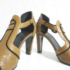 Hermes Perforated Leather Sandals 36.5 Brown — view 5