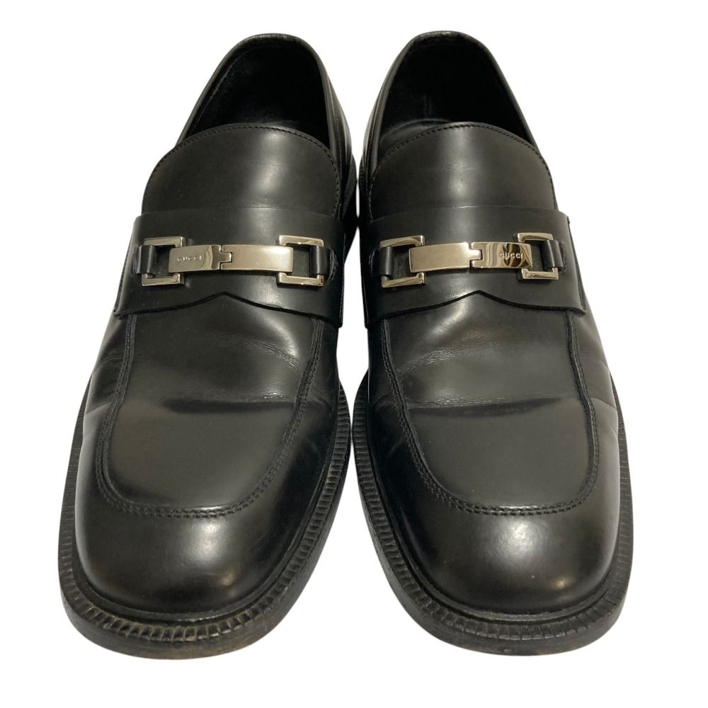 Gucci Horsebit Leather Loafers Business Shoes 42 1 Black — view 2