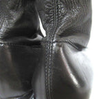 Chanel Stretch Flat Leather Short Boots 35 Black — view 5