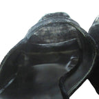 Prada Praad Bijou Decoration Velvet Ankle Strap Wedge Sole Sandals — view 7