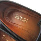 Gucci Horsebit Loafers Shoes 36c Black Gold — view 6