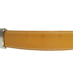 Hermes Constance Hmartelee Giboshi Reversible Belt 80 Brown Beige Silver — view 6