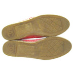 Chanel CC Logo Tweed Espadrilles Shoes Pink Black — view 9