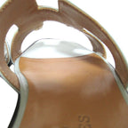 Hermes Oran Flat Sandals Slide 36 Light Blue — view 6
