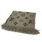 Louis Vuitton Echarpe Logo Mania Monogram Scarf Gray