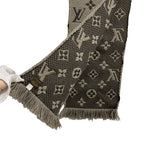 Louis Vuitton Echarpe Logo Mania Monogram Scarf Gray — view 5