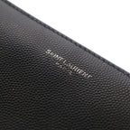 Saint Laurent Paris Wallet with Front Logo Card Pocket Black — view 4