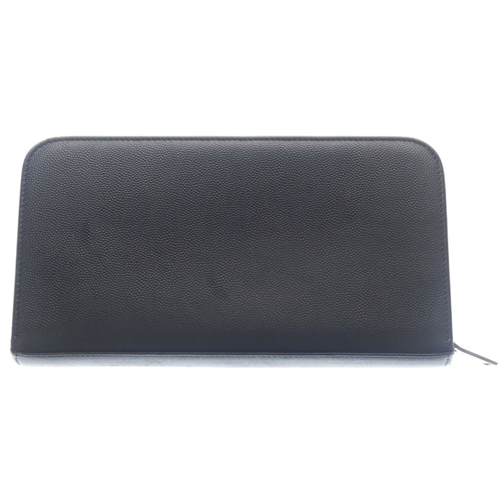 Saint Laurent Paris Wallet with Front Logo Card Pocket Black — view 2