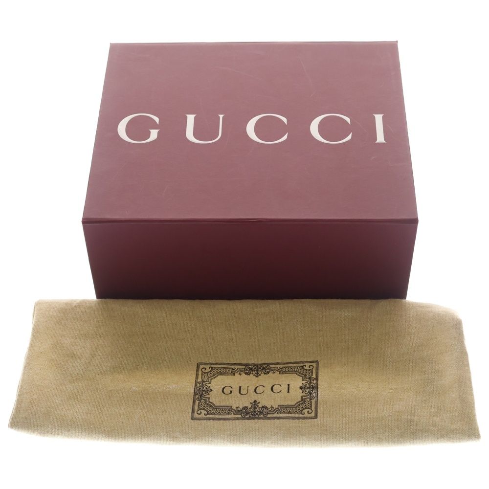 Gucci Interlocking Mini Shoulder Bag White Beige Leather Gold — view 6