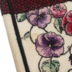 Dior Book Tote Pink Multicolor Flower Canvas — view 5