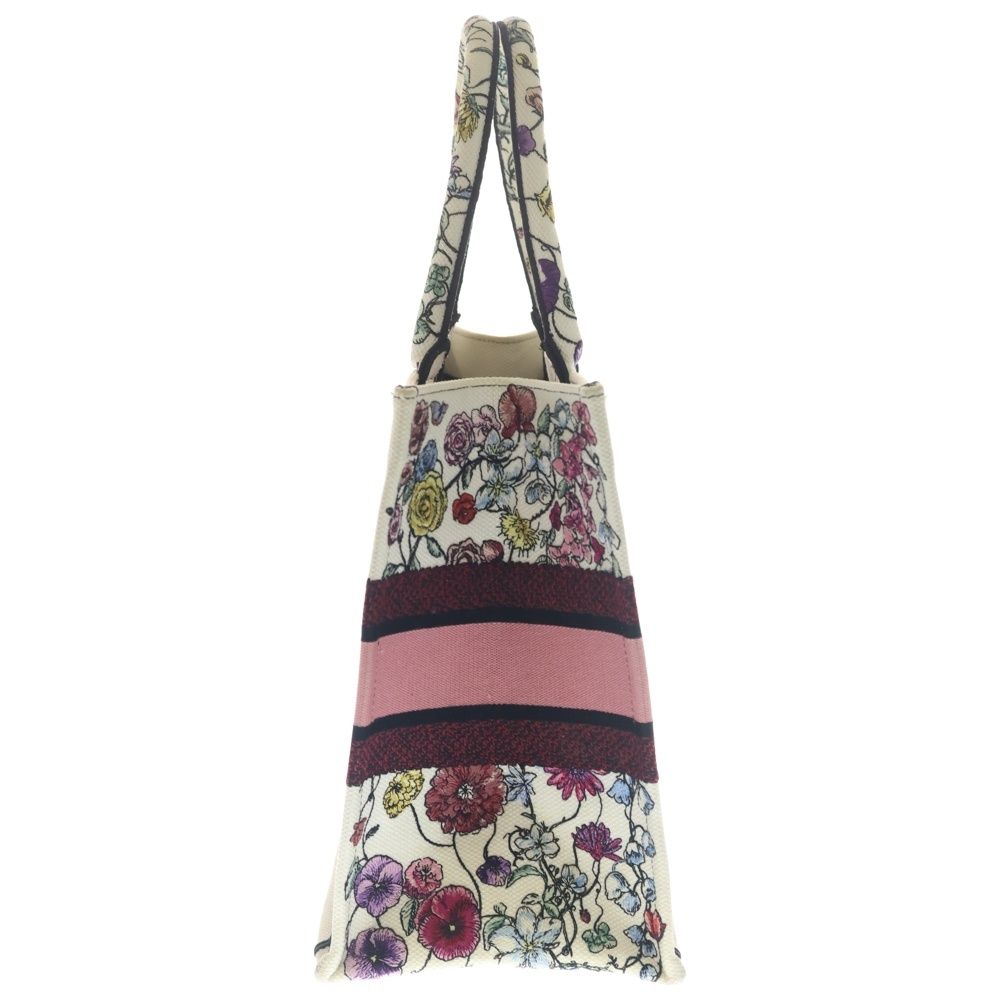 Dior Book Tote Pink Multicolor Flower Canvas — view 3