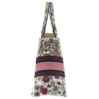 Dior Book Tote Pink Multicolor Flower Canvas — view 3