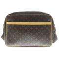 Louis Vuitton Reporter GM Monogram Leather Shoulder Bag Gold Brown