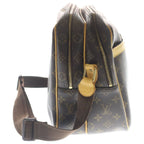 Louis Vuitton Reporter GM Monogram Leather Shoulder Bag Gold Brown — view 3
