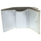 Chanel Quilted Caviar Leather CC Logo Wallet Trifold Silver — view 4