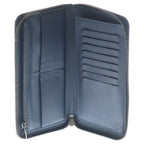 Louis Vuitton Damier Infini Zippy Wallet Vertical Cosmos Card Case Navy Leather — view 4