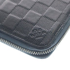 Louis Vuitton Damier Infini Zippy Wallet Vertical Cosmos Card Case Navy Leather — view 6