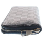 Louis Vuitton Damier Infini Zippy Wallet Vertical Cosmos Card Case Navy Leather — view 3