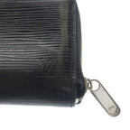 Louis Vuitton Epi Leather Wallet Zip Coin Case Black Silver — view 5