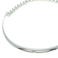Hermes Booklet Series Inflexible Chain Choker Necklace Silver