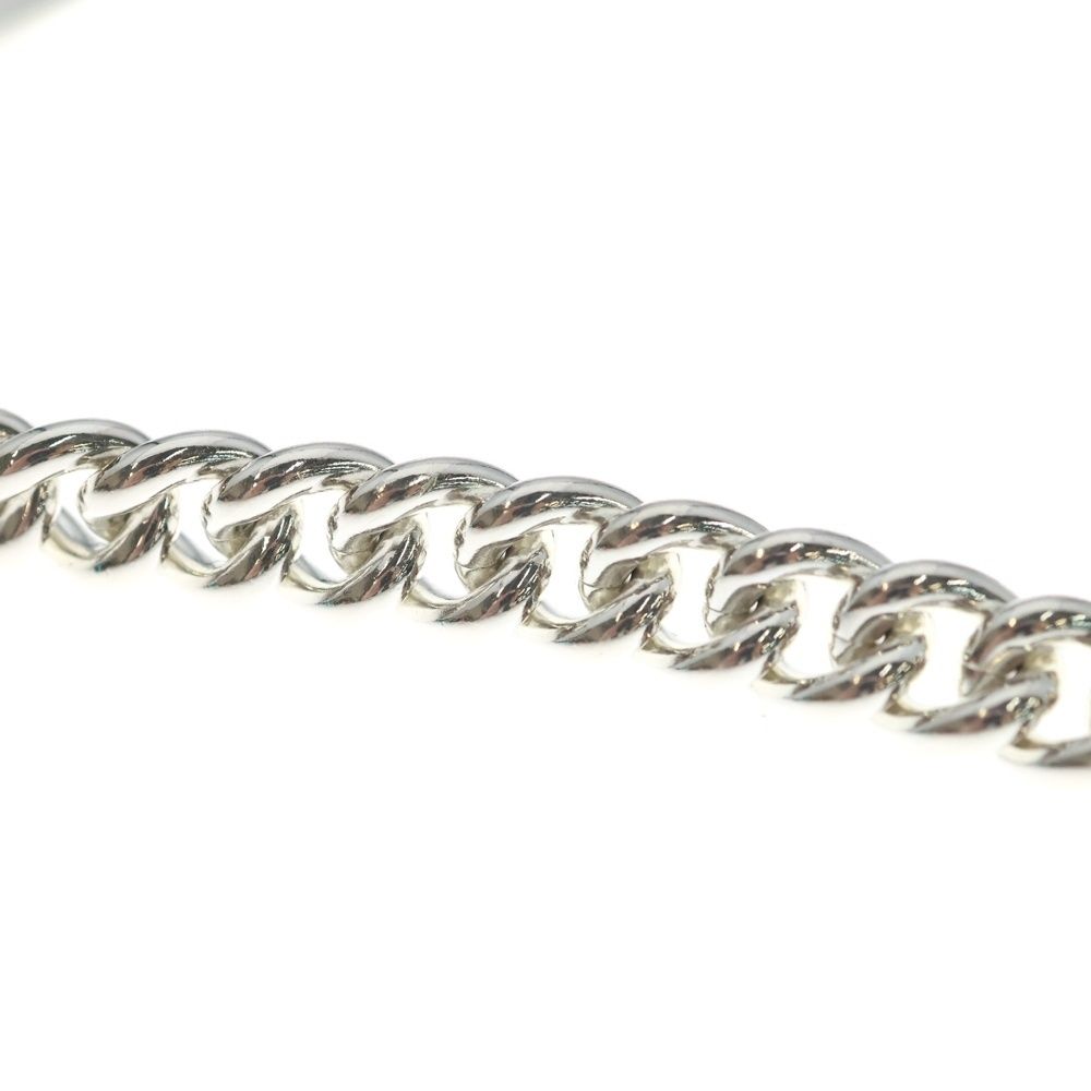 Hermes Booklet Series Inflexible Chain Choker Necklace Silver — view 5