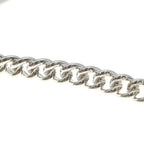 Hermes Booklet Series Inflexible Chain Choker Necklace Silver — view 5