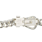 Hermes Booklet Series Inflexible Chain Choker Necklace Silver — view 4