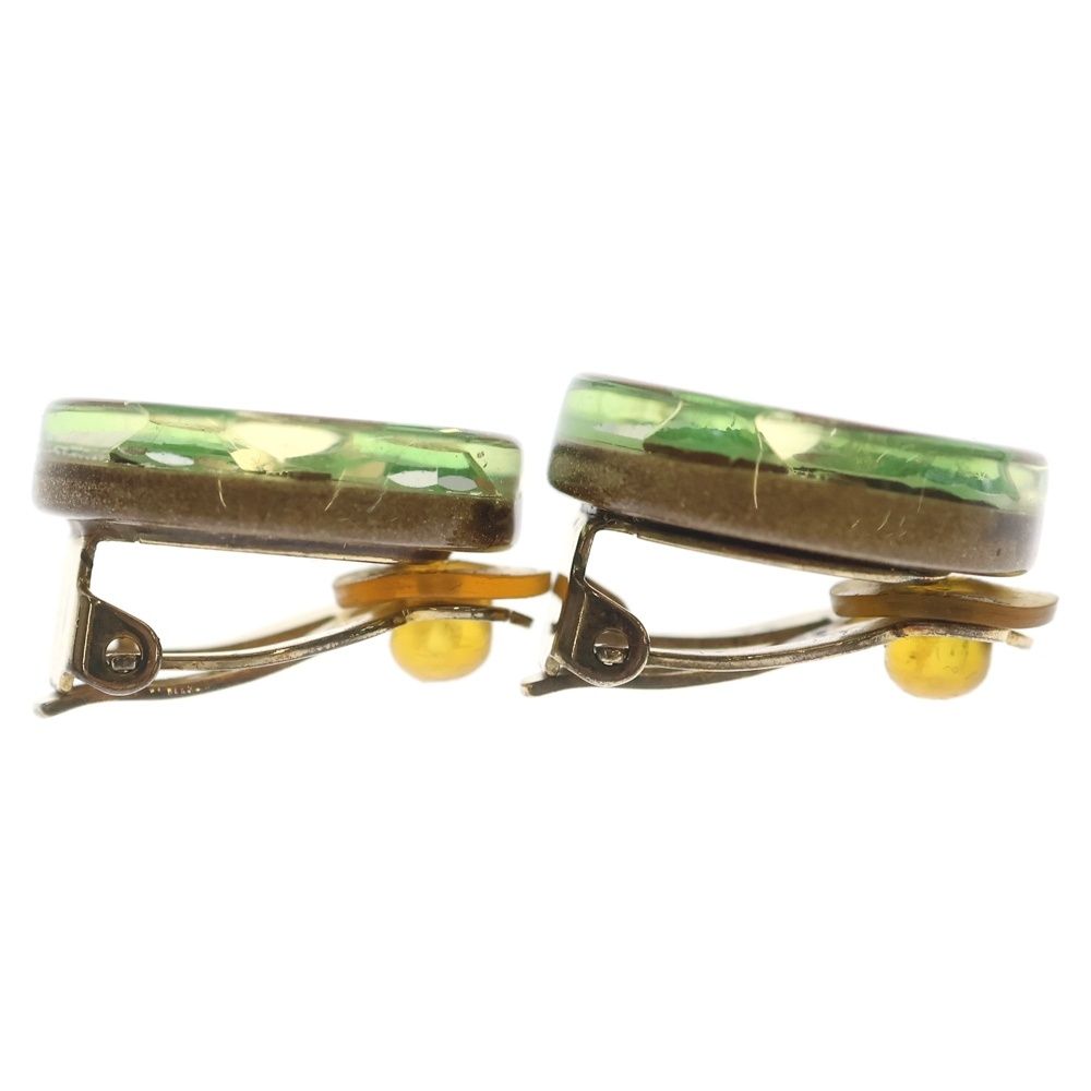 Chanel Clover Logo Earrings Gold — view 3