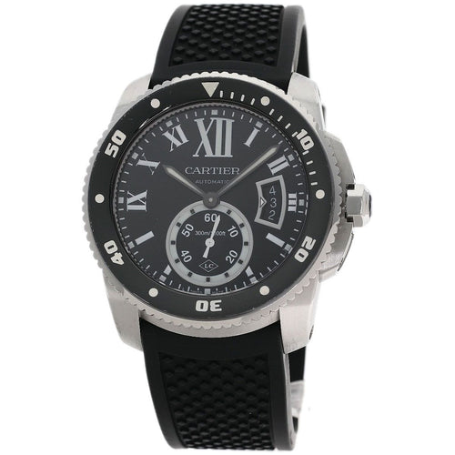 Cartier Caliber de Watch SS Rubber