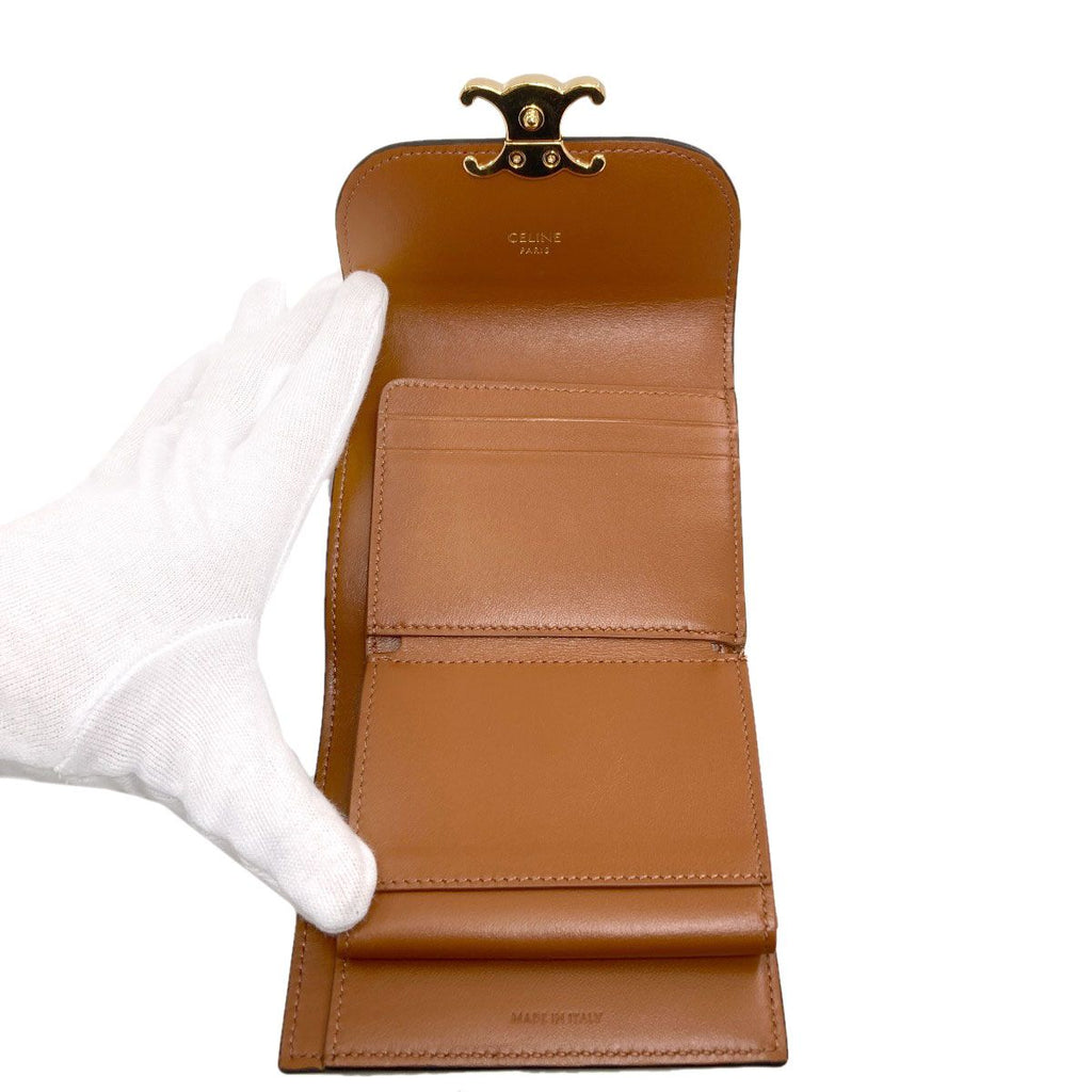 Celine Triomphe Flap Trifold Bifold Wallet — view 5