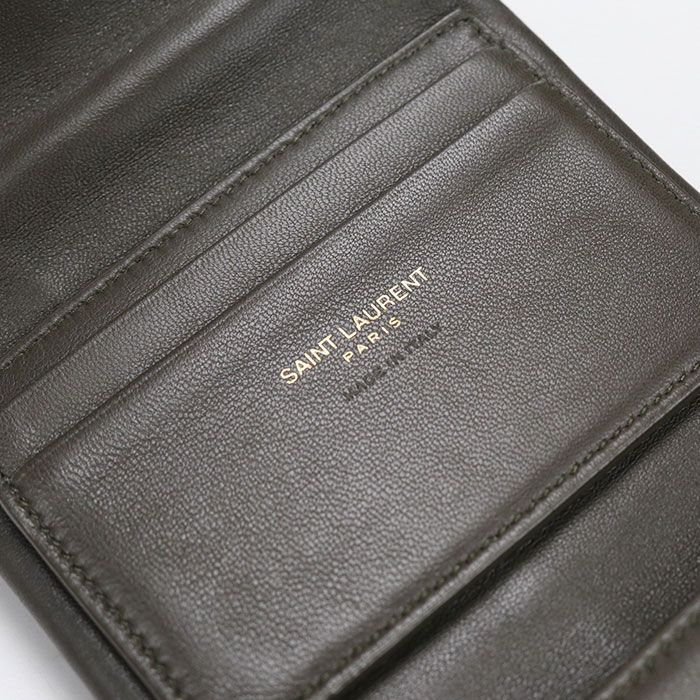 Saint Laurent Trifold Wallet Lambskin — view 5